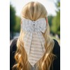 Furling Pompoms Hair Bows for Women, Hair Ribbon Bows Girls