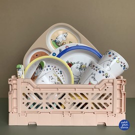 MOOMIN Petit Day - Set of 3 Lunch Boxes for Kids - Small, Medium, Large - Stackable with Each Other - Polypropylene