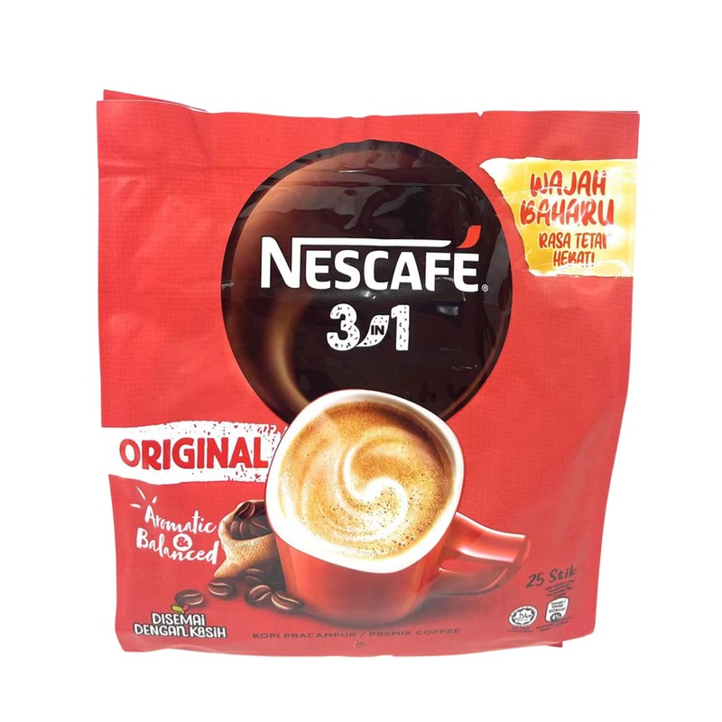 Nescafe 3 in1 Coffee Mix 18g, Regular (Pack of 25)