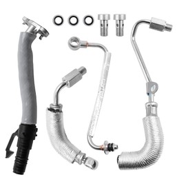 DOFOCH 4PCS Turbo Oil Return Drain & Oil Feed Pipe Kit For Chevy Cruze Sonic Trax, Buick Encore 1.4L Replaces OE# 55568031 55592600 55567067 55587854 25198546 625-829