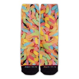 Function - Funny Food Socks (Sour Gummy Worms)