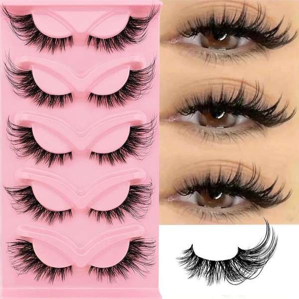 Wispy Cat Eye Look False Eyelashes for Lash Extensions, 5