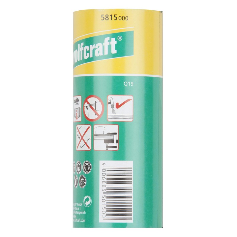 wolfcraft Sandpaper Roll for Metal/Varnish I 5815000, Black, 3 m