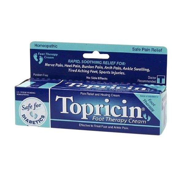 TOPRICIN Foot Therapy Cream 2 OZ, 2 Pack