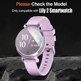 Lamshaw Compatible for Garmin Lily 2 Screen Protector, [6 Pack] Full Coverage TPU Clear Film Compatible for Garmin Lily 2 Smartwatch (6 Pack)