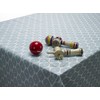 Wipe Clean Tablecloth PVC Vinyl Oilcloth Duck Egg Geometric Ovals