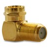 4 x F-angle plug, high end antenna plug, angle adapter,