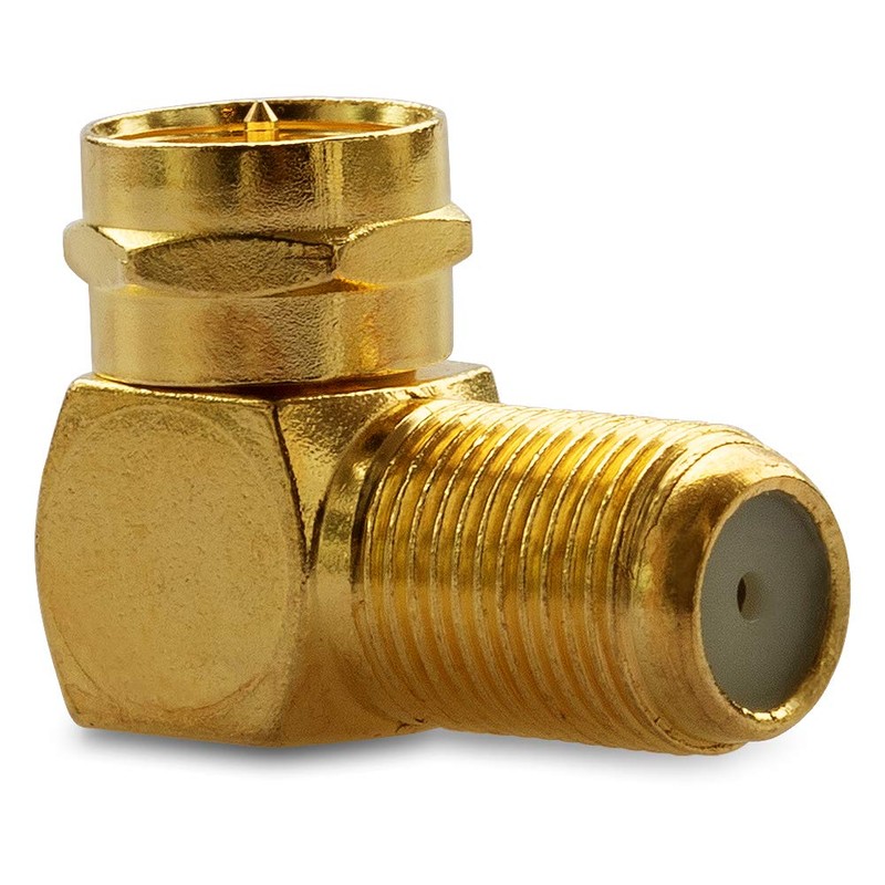 4 x F-angle plug, high end antenna plug, angle adapter,