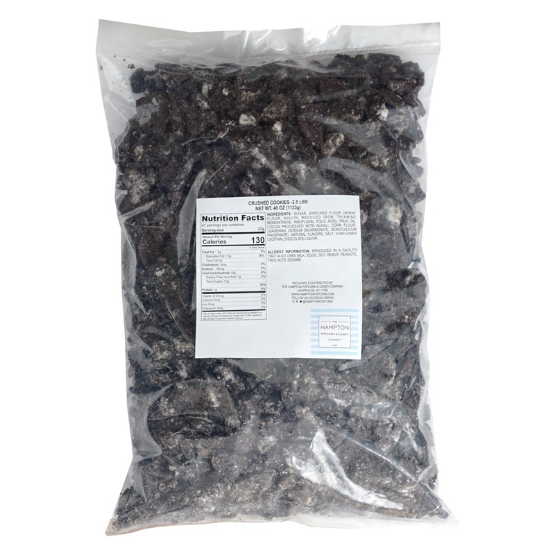 Cookie Crumbs Chocolate Dirt for Crust, 2.5 Pounds Crushed Cookies