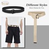 JASGOOD Men&Women Canvas Belt Web Fabric Casual Belt with Black