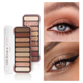 Paletas De Sombras 9 Colores Mate Brillo Diamante