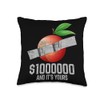 Duct Tape Nectarine Fruit Lover Funny Quote Throw Pillow