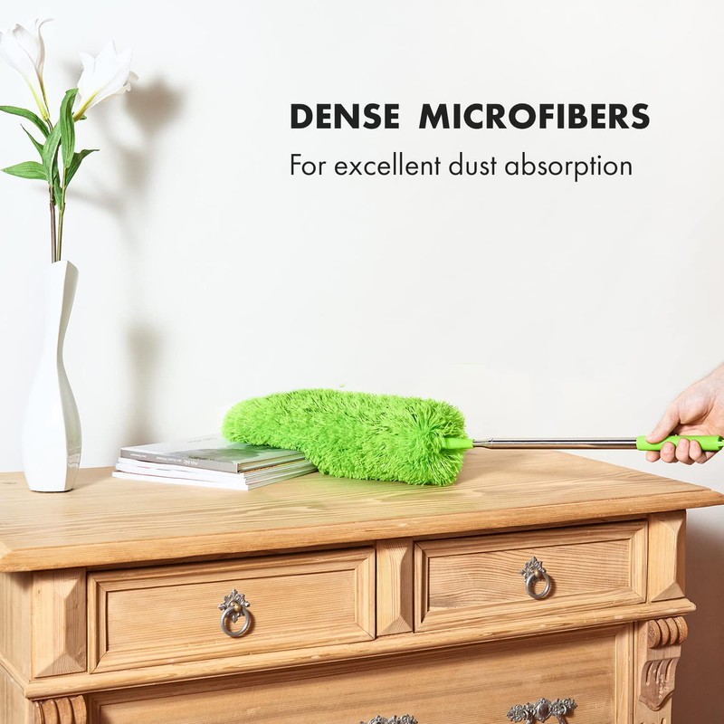 Extendable Feather Duster, Microfiber Duster, Ceiling Fan Duster, Feather Dusters