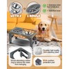 Jovrun Elevated Dog Bowls, Dog Feeder with 2 Stainless Steel