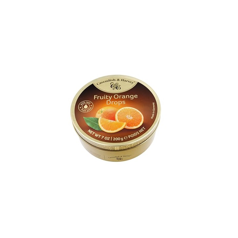 Cavendish & Harvey | Fruity Orange Hard Candy Drops |