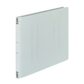 Kokuyo flat file Paper Cover Resin Binding Hardware 2 Hole A4 (150 Sheets Accommodate Gray Flat – v15 m