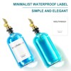 TOLDATLI Mouthwash Dispenser for Bathroom, 2 Pack Glass Mouth Wash