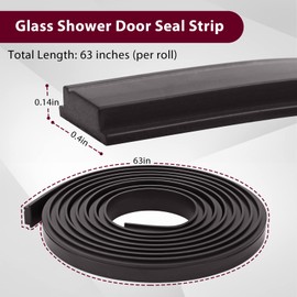 Shower Door Magnetic Strip 63IN, Flexible Magnetic Strip Shower Insert