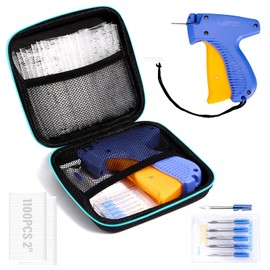 Price Tagging Gun for Clothing, Standard Retail Price Tag Attacher Gun Kit for Clothes Labeler with 7 Needles & 1100Pcs 2" Barbs Fasteners, Hang Tag Attacher Gun for Store Warehouse Yard Sale