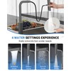 Waterfall Kitchen Pull Down Faucet with Temperature Display in Celsius(Batteries-Free),