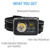 LUXPRO LED Headlamp Waterproof Long Lasting Very Bright, Pack740