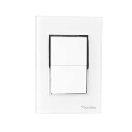 SANELEC 4475 Placa con Doble Apagador Venecia