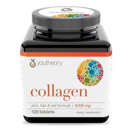 Colágeno Youtheory® para piel, cabello y uñas de 6.000 mg + Vitac 120 unid Sabor S/sabor