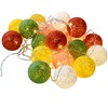 WeRChristmas 20 Cotton Ball Warm White LED Light String Christmas