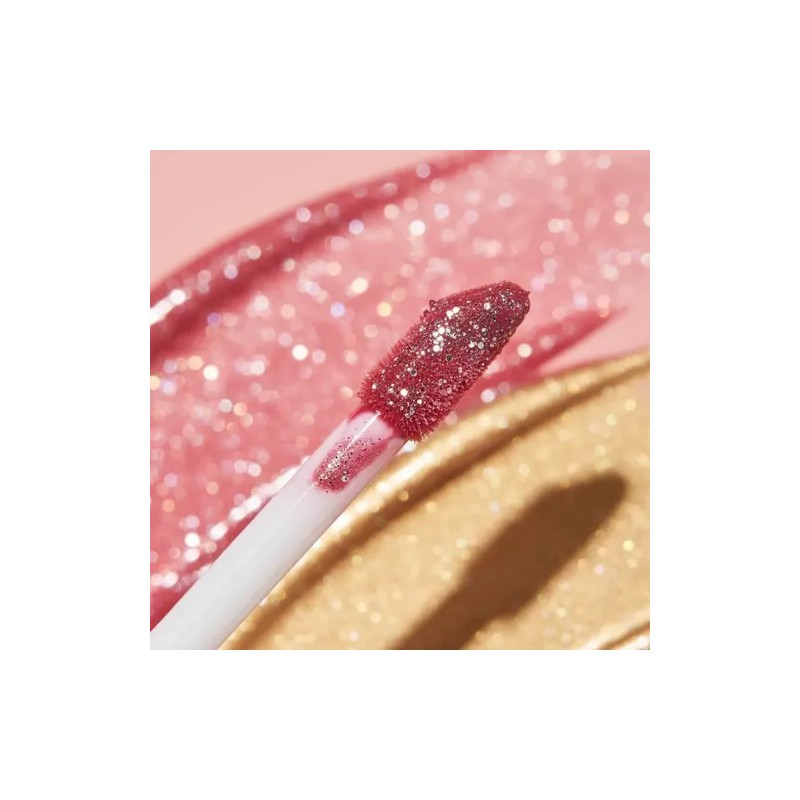 Labial Líquido Con Brillo Mega Glitter Shimmer Kit 2 Piezas