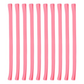 PATIKIL 8" Large Elastic Rubber Bands, 10 Pcs Big Silicone Rubber Bands Strap for Wrapping Notebook Office Supply Can File Folders Box, Pink