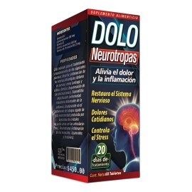 Dolo Neurotropas Suplemento Sistema Nervioso 60tabs Argum Sabor Sin Sabor