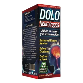 Dolo Neurotropas Suplemento Sistema Nervioso 60tabs Argum Sabor Sin Sabor
