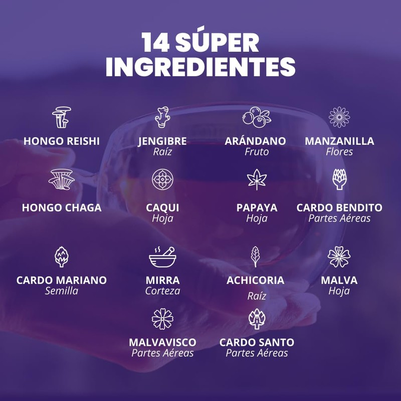 VIVRI Té Yerbamor | Suplemento Herbal 100% Natural con 14