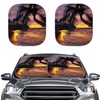 Kuiaobaty 2 Pieces Car Sunshade Car Windshield Shades for Front