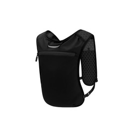 MANDCO Hydration Running Vest, Black Nylon Vest with Adjustable Straps, 15.7 x 11.8 inches Lightweight for Hiking, Running, Cycling.