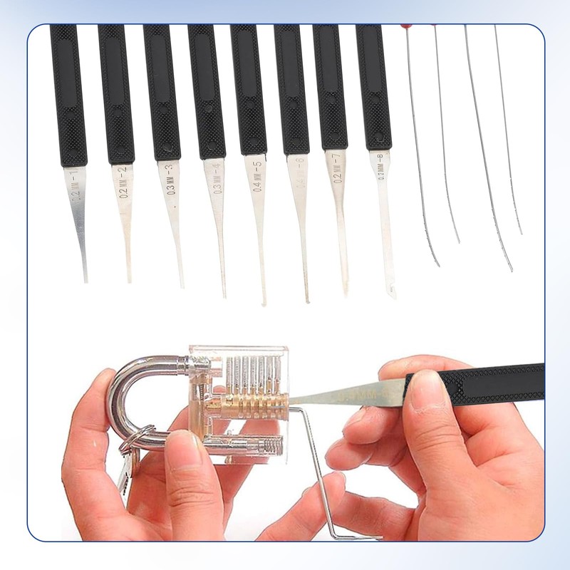 12-Piece Tool Set for Removing and Removing Broken Key Extractor
