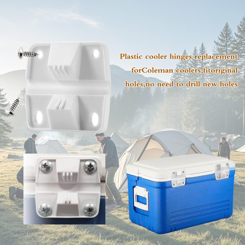 Cooler Plastic Hinges Replacement for Coleman Coolers - Replacement Hinges