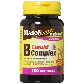 Mason Vitamins B Complex Multivitamin Softgel, 100-Count Bottles