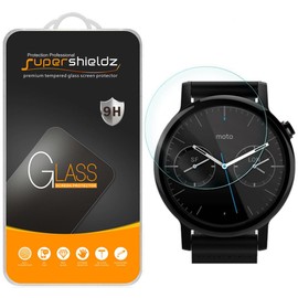 Supershieldz (2 Pack) Designed for Moto 360 42mm (2nd Gen) Tempered Glass Screen Protector, Anti Scratch, Bubble Free