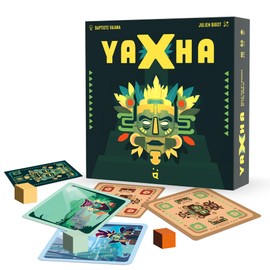 Yaxha Board Game - The Mayan Pyramid Building Strategy Game with Dynamic Gameplay! Fun Family Game for Kids & Adults, Ages 8+, 2-4 Players, 20 Min Playtime, Made by Helvetiq