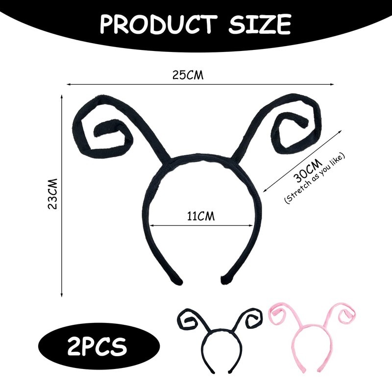 2 Pieces Ant Headbands, Creative Animal Headbands, Role Play Accessories,