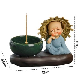 Incense Stick Holder, Biluer Incense Bowl Incense Holder Monk Aromatherapy Holder