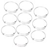 10Pcs Stainless Steel Bangle 1.6mm Adjustable Expandable Coil Bracelet DIY