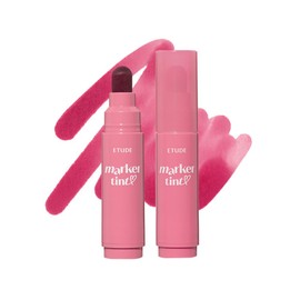 ETUDE ETUDE Dear Darling Marker Tint #2 Mono Plum | Hydrating & Long Lasting Lip Stain | High Pigmented Lip Maker with Easy Drawing Tip | Korean Daily Lip Tint, Korean Makeup, Kbeauty, Perfect for Gift