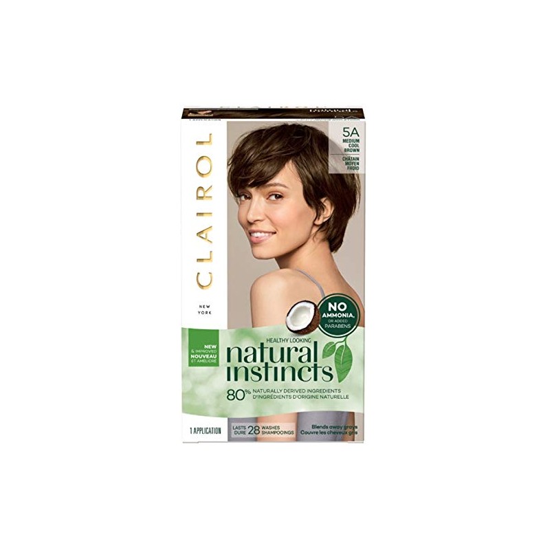 Clairol Natural Instincts Hair Color, Medium Cool Brown [5A] 1