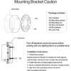 L&M LUJOMTL L&M Universal Light Fixture Mounting Bracket 2 Pack,