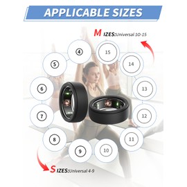 (4 Pack) Case for OURA Ring 4,Fit S size(6/7/8/9) - Lightweight & Skin-friendly, Black & Gray & White & Transparent