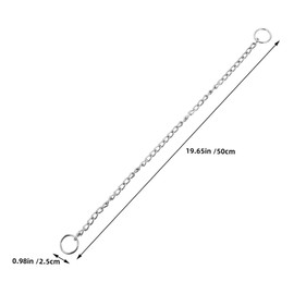 Sosoport Chew Resistant Dog Leash Extension Pet Chain Collar Metal Necklace for Dogs Comfortable Fit