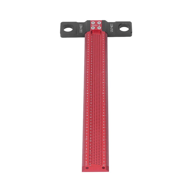 Woodworking Scriber T Square Ruler Metric Aluminum Alloy for Carpenter