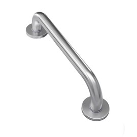 AmazerBath Shower Grab Bars for Seniors Anti Slip, Bath Safety Grab Bar for Needy, Stainless Steel Bathroom Safety Grab Bars, Thickened Bar Bigger Base Holds 500LBS, 12"L x 1"D, Brushed Nickel